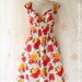 SALE - Colorful Time III - Colorful Collection Vibrant Breeze Sundress Roses Print Ladies Style Sweet Spring Summer Dress
