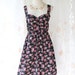Funny Summer - Summer Sundress Black With Petite Floral Print Sweet Lovely Spring Summer Dress For Plus Size Only L-XL