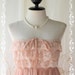 Sunshine Day Dream - Pink Nude Pastel Toned Silk Chiffon Pleated With Matching Lacy Top Halter And Strapless Long Tunic