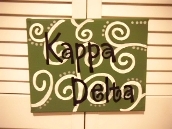 Items similar to Sorority Canvas Painting on Etsy