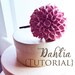 Felt Flower- Dahlia Headband Tutorial- tutorial for this beautiful felt fabric flower headband clip brooch pin.