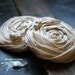 Ivory Rosette Hair Clip..Cream Rosette Hair Clip..Bridal Hair Clip...Rosette Hair Clip..Hair Clip.. cream..ivory..BEA