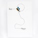 Bee Happy - quilling greeting card handmade bee