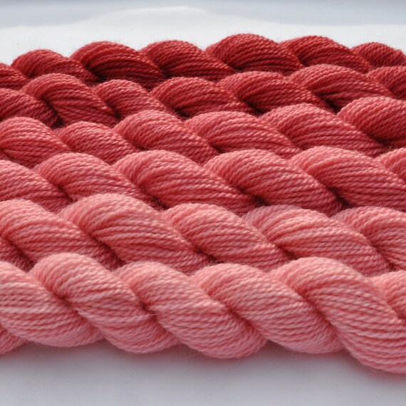 Items similar to Soft Blush Gradient Yarn ColorShift on Etsy