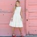 VTG 1950s 50s Cream Lace Wedding Prom Dress S