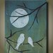 Night Lessons/ Aqua Jungle 11x14 Unique Sculptural Painting