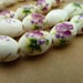 10pcs 12x16mm Lovely Ceramics Flower Beads Charm Pendant c2757