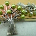 2pcs 50x60mm Antique Silver Lovely Filigree Heavy Tree With Glass Pearl Charm Pendant c3277