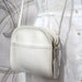 Coach white leather Mini Abbey sling purse
