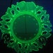 Vaseline Glass 13 Colonies Plate