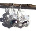 SALE Chinese Crystal and clear quartz with silver " Catch a ray of sunshine" earrings