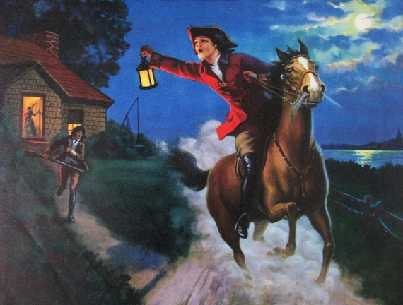 The Midnight Ride of Paul Revere Eggleston Calendar Art Print