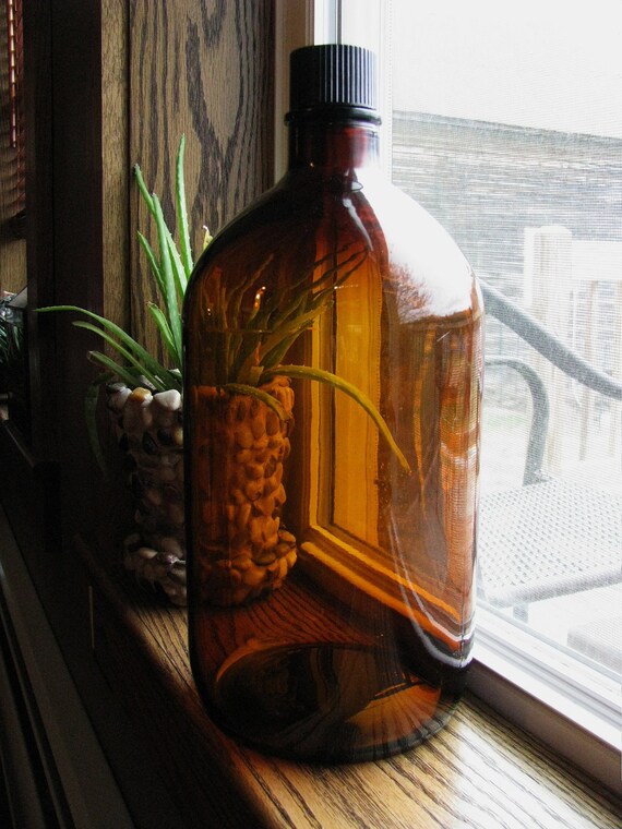 Vintage Abbott's Laboratories Amber Bottle