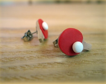 Sporty Girl Earrings... Ping Pong Paddles