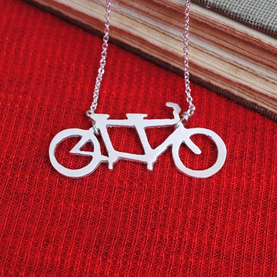 Tandem Bicycle Necklace