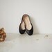 soft leather ballet flats. La Nuit. made to order.