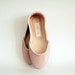 new. Soft leather ballet flats. Rosa antico.