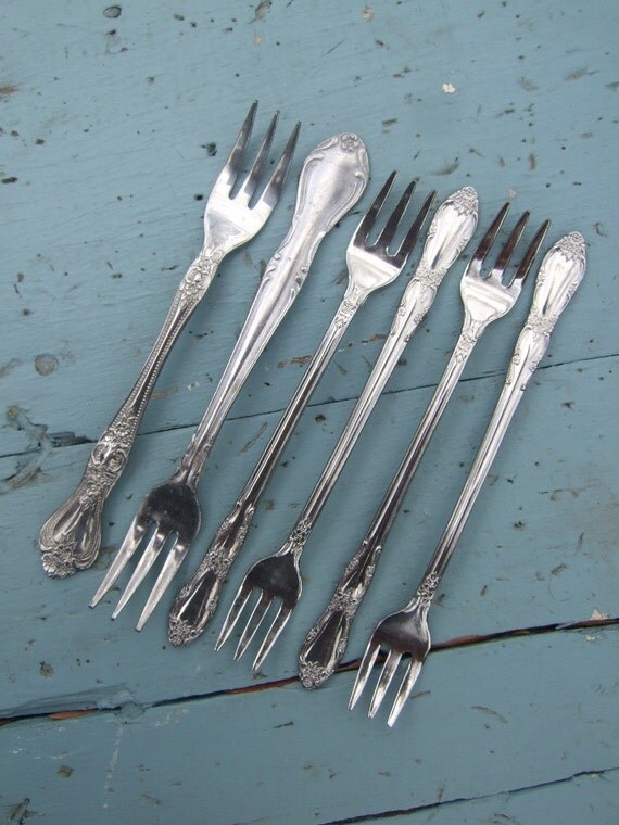 Appetizer Forks 6 Assorted Hors d'oeuvre Forks