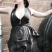 Steampunk Post Apocalyptic Goth Zombie Grunge Shredded Slashed Empire Halter Dress