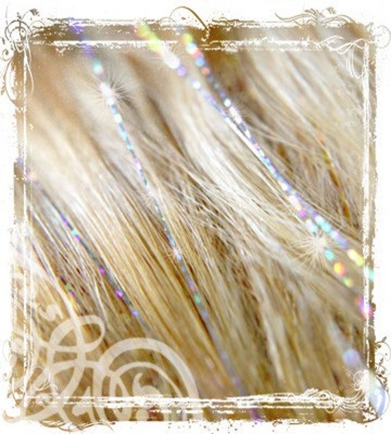 Silver Sparkle Hair Tinsel With Instructions How To Tie Them