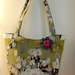 Bucket Tote "Ghastlies" Print Green