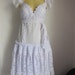 30% OFF HAPPY 2012 SALE white cotton and lace bustier dress....perfect for a wedding or.....just perfect.....