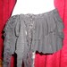 raggedy pleated bohemian gothic gypsy belt/tutu...