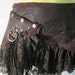 RESERVED..leather,lace,studs and forest decal mini skirt/ belt/tutu... ..