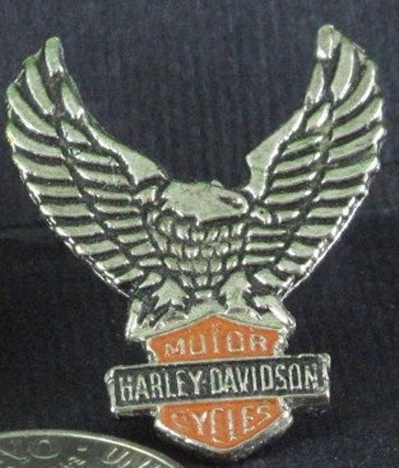 Harley-Davidson Wings & Shield Pin SILVER TONE