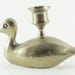 Brass Duck Candle Holder