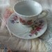 Sweet little Spring time Childrens girls tea cup and saucer set with Sweet peas and other flowers