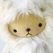 Kawaii Teddy Bear Plushie in Faux Snow Leopard Fur Large LEXIE