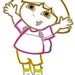D0ra Machine Applique Embroidery Design, Multiple Sizes