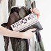 Geometric Printed Leather Pouch plum No. ZP-401