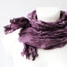 Cyber Monday Christmas SALE Eggplant Wrinkled Scarf purple Fall Autumn Winter