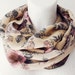 Shabby Chic Loop Circle Scarf infinity chiffon