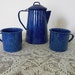 Speckled Enamelware Coffee Pot Matching Cups - Use Eveteam Coupon