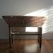 Vintage Homemade Home Decorating Wood Bench