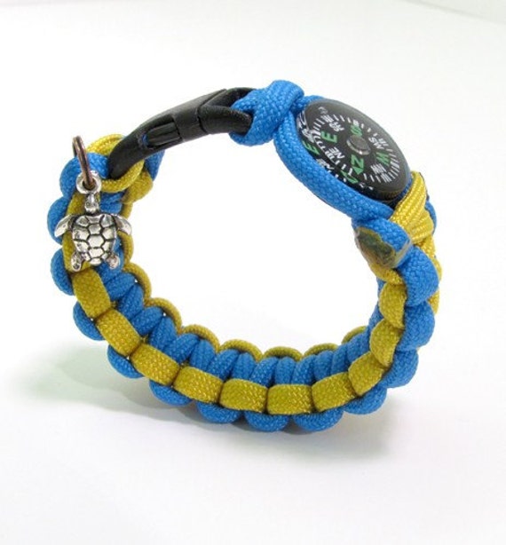 Children's Paracord Bracelets with Compass and by ProjectParacord