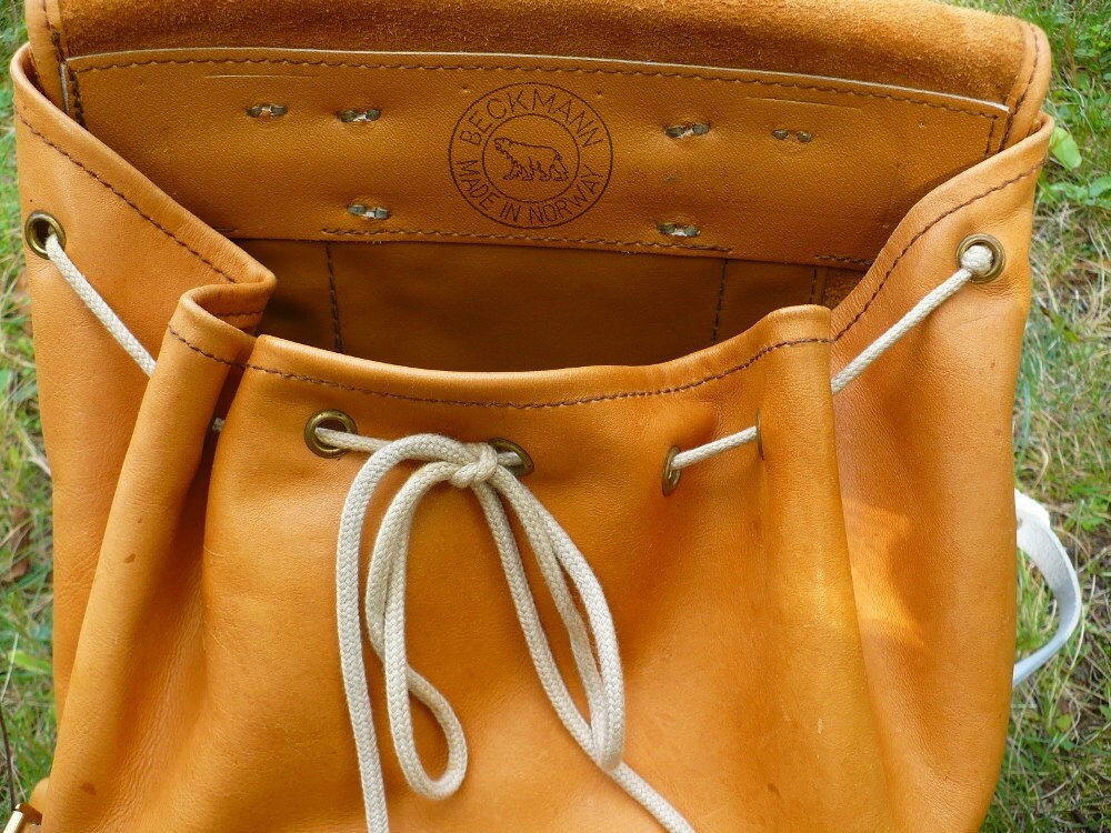 beckmann leather backpack