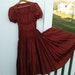 RESERVED - Antique Smocked Satin Dress for Display or Home Decor