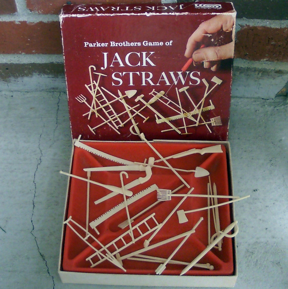 Vintage Jack Straws Plastic Tools Game