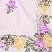 Roses In Purple & Yellow Tablecloth, Square Blooming Tablecloth