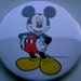 Mickey Mouse Pinback button, magnet, or compact mirror