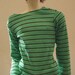 Green Striped Shirt 70cm Long Sleeve BJD