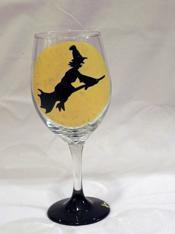 Halloween Wine Glass