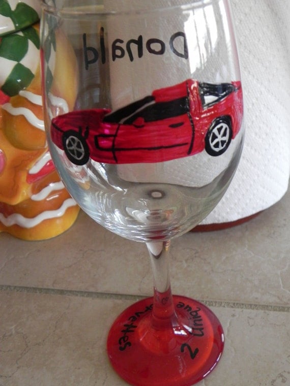Custom Car Wine Glass