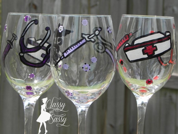 Dishwasher Safe Nurse's Best Friend Wine Glass