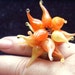 Summer Adjustable Ring 15 Tear Drops Ganmetal Wire Orange Yellow Gift Under 20 Fasion