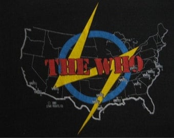 Original THE WHO vintage 1980 tour TSHIRT